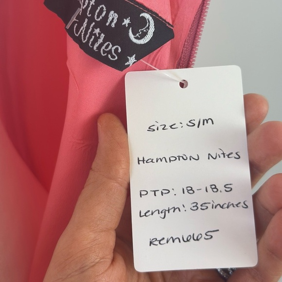 Vintage Hampton Nites Pink Frilly Tank Dress - Picture 8 of 8